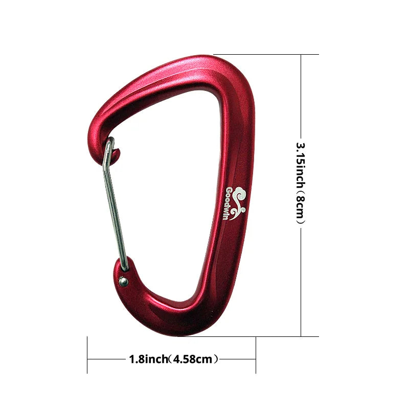 4 PCS Goodwin Hammock Carabiner 12KN Multi-Functional Durable Outdoor Gear for Camping Traveling